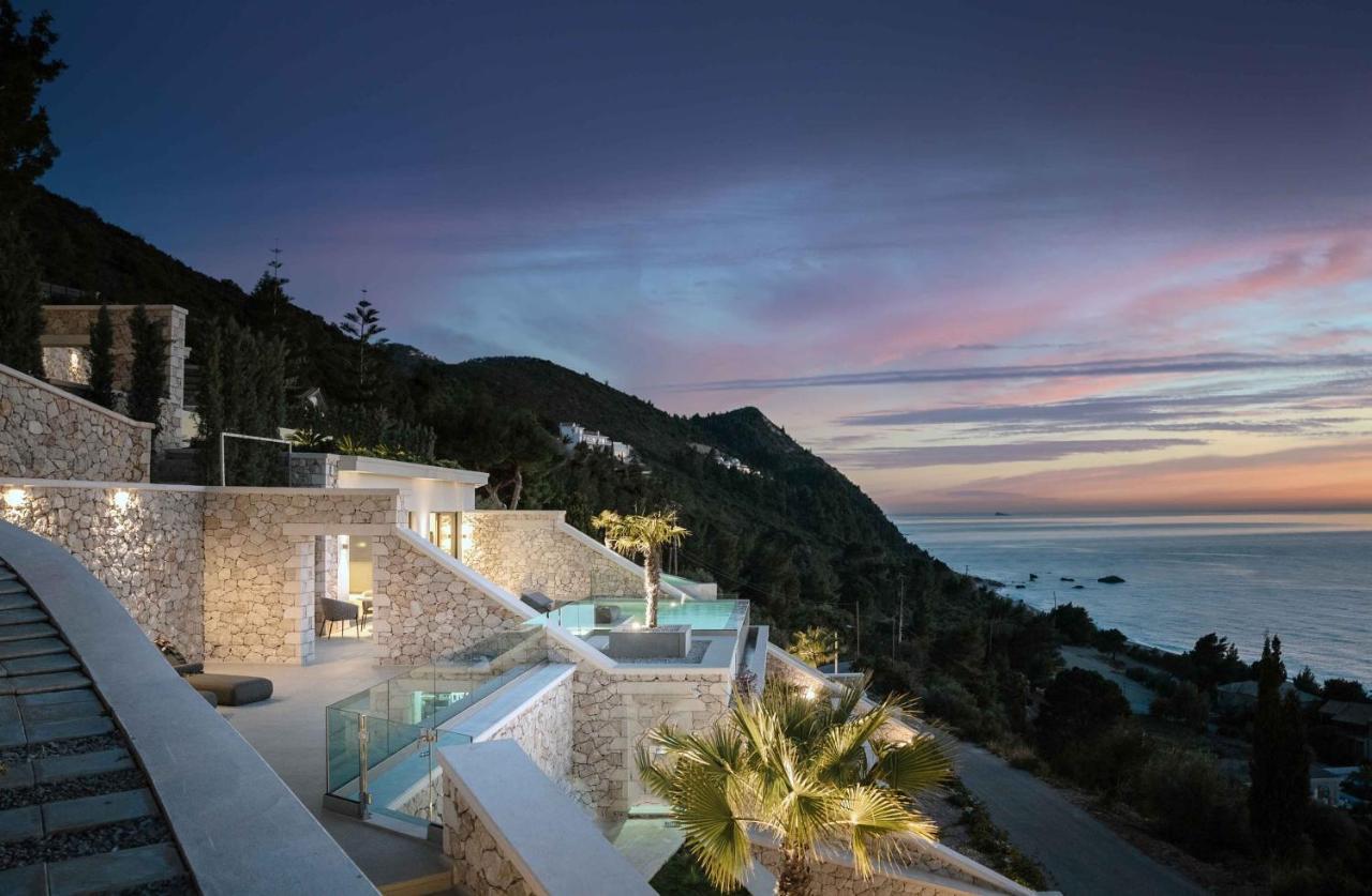 The Wave Twin Villa 1 Kathisma Beach Lefkada Eksteriør billede